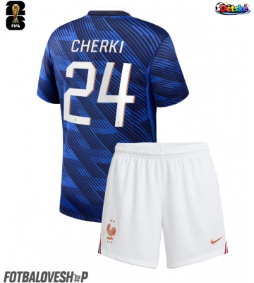 Francie Rayan Cherki #24 Dětské Domácí Dres MS 2026 Krátký Rukáv (+ trenýrky)